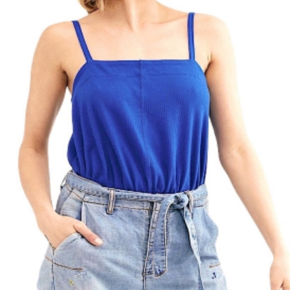 Free People Intimately Blue Marissa Bodysuit